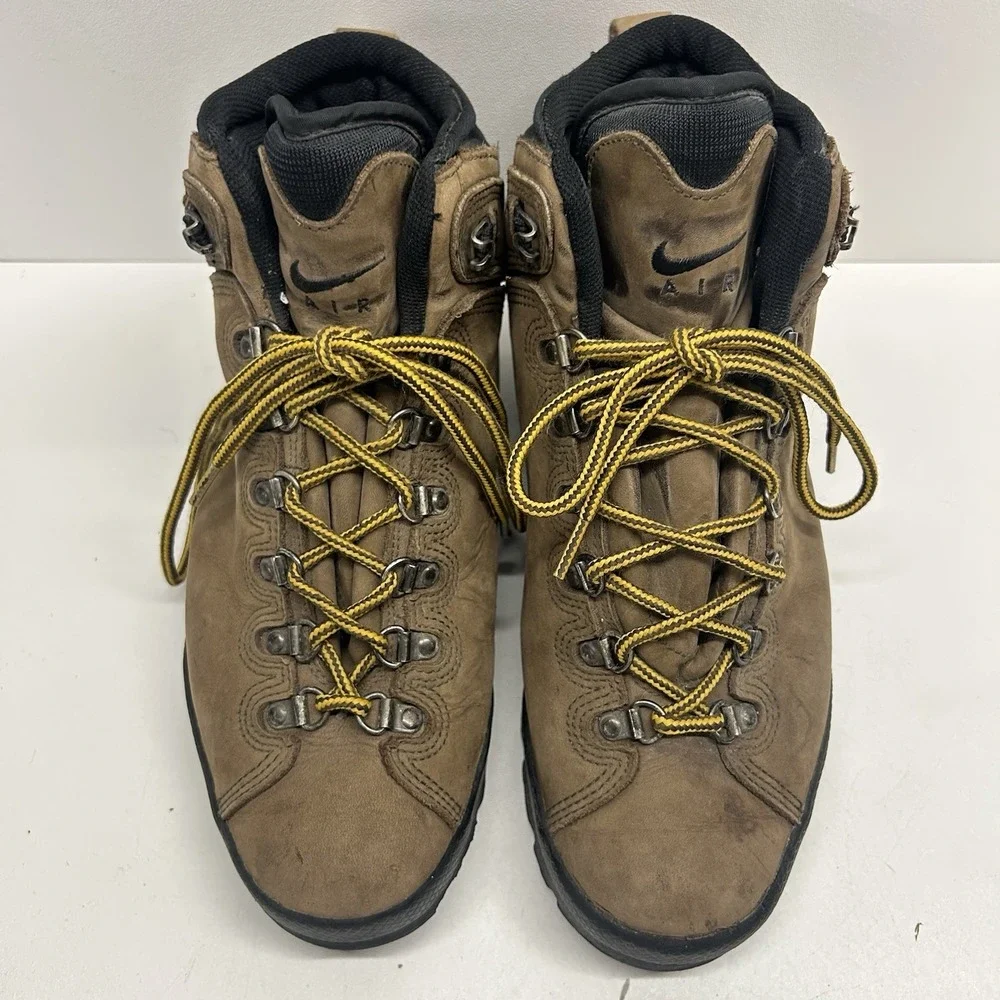 Nike ACG Air Hiking Boots Brown Leather Trail Outdoor Boots Men's Size 10 Y2K